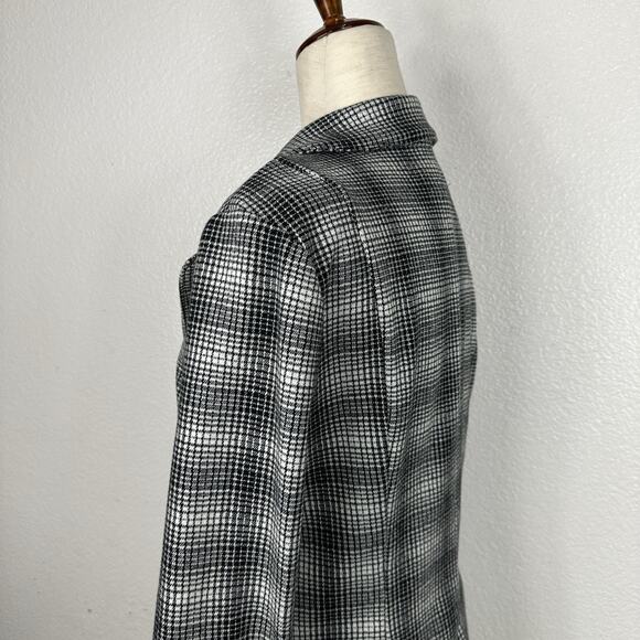 Anthropologie Maeve Blazer Women Medium Collegiate Knit Plaid Preppy Academia - Picture 7 of 14